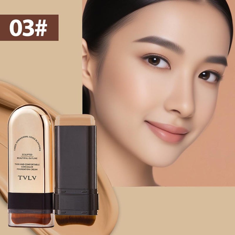 Eraser Double-Ended Foundation Stick/Cream Foundation - Concealing, Moisturizing, Long-Lasting, Matte, Lightweight Foundation 20g